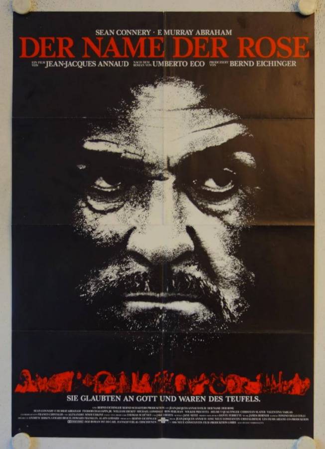 The Name of the Rose original release german movie poster